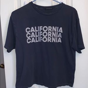 BRANDY MELVILLE Navy blue california graphic tee